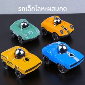 Mini Cartoon Die-cast Alloy Inertia Pull-back Go-Kart