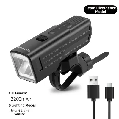 West Biking | Night Riding Mountain Bike Front Light Quick Release Strong Light Bicycle Flashlight