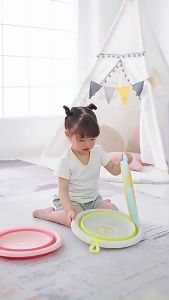 Chậu rửa mặt gấp gọn vành tròn mẫu Hổ cho bé  đa năng silicon tiện lợi kích thước 30x30cm