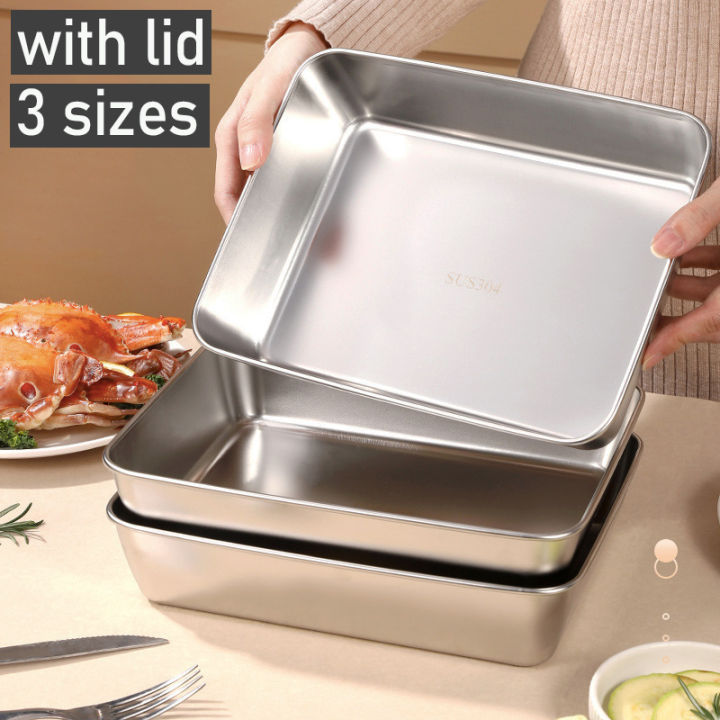 304 Stainless Steel Fresh Keeping Box for Food Sealed Storage Box ...