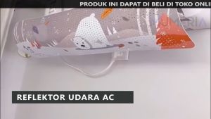 Reflektor Angin AC Karakter Lipat Universal Fleksibel Talang Penahan Penutup Reflector Hembusan Udara Air Conditioner Windshield