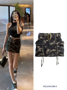 Váy Mini Denim Cạp Cao Kẻ Sọc Phong Cách Công Sở Gợi Cảm Chữ a Cỡ Nhỏ Mùa Xuân Thu Mới Về Váy Ngắn