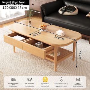 SAMEDREAM | Double Layered Nordic Style Coffee Table