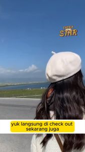 TOPI BARET WANITA KEKINIAN FASHION SELEBGRAM KOREA WOMAN CAP KUPLUK CEWEK DEWASA SENIMAN ARTIST Z33