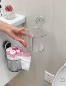 Suction Cup Tissue Box Waterproof Hotel Nordic Tissue Boxes Toilet Roll Holder Bekas Tisu 吸盘纸巾盒