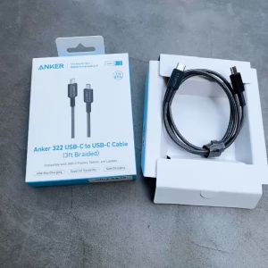 Dây dù ANKER 322 Type C to C 60W sạc nhanh PD Laptop Macbook Samsung - A81F5 A81F6 dài 0.9/1.8 Mét HD Store