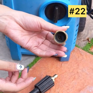 KOSSO (Quick 1/4 นิ้ว) ข้อต่อสวมเร็ว ทองเหลืองแท้ Connect Coupler อะแดปเตอร์-รถยนต์ เชื่อมต่อเครื่องฉีดน้ำแรงดันสูง เชื่อมสายแ (1ชิ้น) FXA 49-AX