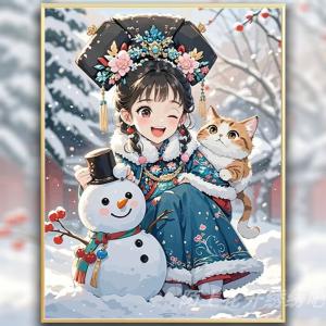 Cross Stitch 2025 Mới Full Embroidery Phong Cách Trung Hoa Mới Nổi Tiếng Trung Quốc Đồ Chơi Dây Chuyền Đính Đá Pha Lê Đồ Trang Trí Phòng Ngủ