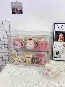 Dust-proof Cup Storage Rack Mug Transparent Acrylic Storage Box Multifunctional Detachable Acrylic Figure Display Rack