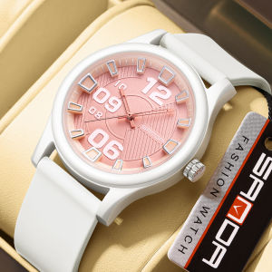 Teenage Silent Exam Watch Waterproof Student Electronic Watch Mens Model High Aesthetic Value Womens Model Resin Band Quartz Movement