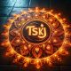 TSKJ NEON RANGOLI MAT