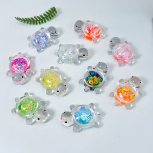 Mini Glowing Sand Turtle Ornaments Kindergarten Reward Primary School Student Gifts Blind Bag Childrens Toys Static Animal Models