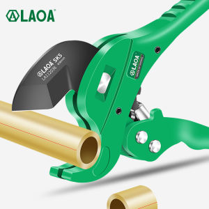 LAOA Dao Cắt Ống PVC 36mm Lưỡi Cong Thân Hợp Kim Nhôm Bánh Cóc Kéo Cho Ống Nước Dụng Cụ Cầm Tay Cắt Ống Nhựa