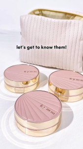 [5pcs] [Get 2 Freebies] KYMM SKIN Perfectha Caviar Foundi Cushion + Micro Setting Powder + Gentle FW | Make Up Bundle Kit
