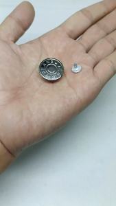 Kancing Jeans / Jeans Button Besar Diameter 2 cm Warna Hitam Black Nikel Harga Per 4 Pcs Untuk Kancing Jaket Celana Jeans Kode JJGBN