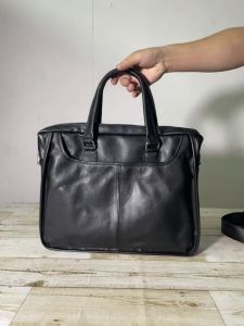 Tas Selempang Kulit Laptop Kerja Pria - Tas Jinjing Kerja Kulit Premium - Tas Pria Briefcase Kulit Sapi