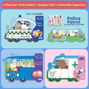 HPRETTY | Attention Focused Peppa Pig Magnets Stickers