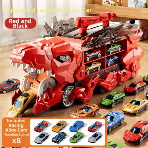 BABYSHOME | Deformable Sliding Shooting Dinosaur Track Toy Car