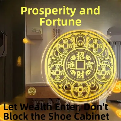Lucky Shoe Cabinet Door Decorative Piece Wealth Attracting Home Decoration Feng Shui Key Holder Creative Cultural Gift