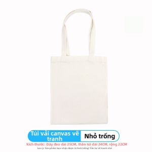 TAOQUMAO | Vật liệu Túi Vải Canvas DIY Graffiti và Màu Sắc