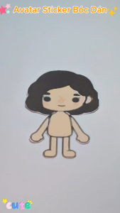 (16B)Bộ Avatar Sticker đồ chơi bóc dán đồ chơi bóc dán kết hợp học liệu montessori cho bé