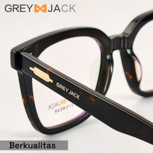 Grey Jack Kacamata Antiradiasi Blueray Acetate Bentuk Kotak Oversized Bisa Minus Antiradiasi Blueray Photocromic Bluecromic PS 8804