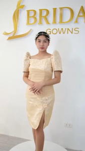 Modern Filipiniana Midi Dress