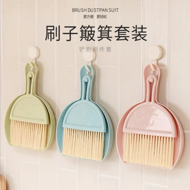 Mini Plastic Broom And Dustpan for Pets Home Use Student Garbage Shovel Set or Cleaning Tools Compact Household Items