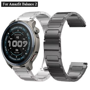 22mm Stainless Steel Band For Amazfit Balance 2/Bip 6/Bip 5 Metal Strap For Amazfit GTR 4 3 2 2e GTR 47mm/Stratos 3 2 Watchband
