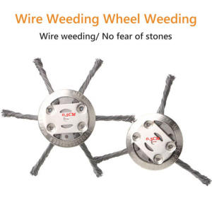 3/6 Steel Wire Grass Trimmer Head Lawn Mower Removal Weeding Plate Swing Blade Universal Garden Tool