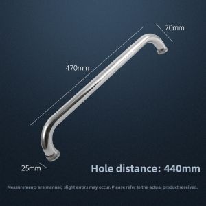 FENGHONGTAO | Sleek Design Suitable for Bathroom and Sliding Door Stainless Steel Door Handle 440mm Hole Spacing