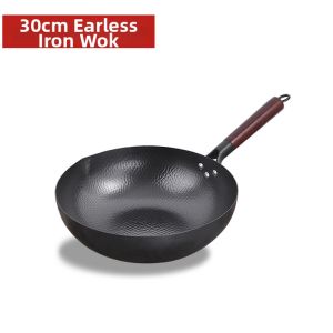 Traditional Hand-forged No-coating Iron Wok