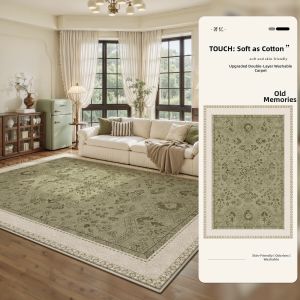 ZHUOYI | Vintage Washable Living Bedroom Carpet