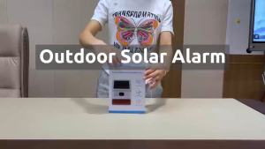 PGST WiFi Burglar Alarm System Outdoor solar Wireless Alarm with Tuya APP Mobile Control Motion Sensor