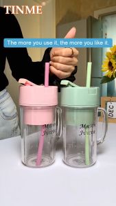 TINME Portable Juicer Blender Tumbler Heavy Duty Fruit Presser Shake Portable Electric Juicer