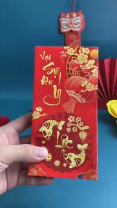 COMBO 10 BAO Lì xì Tết BÍNH NGỌ 2026 - BỘ LÌ XÌ MÀU ĐỎ NHƯ Ý CÁT TƯỜNG Giấy C150 Dày In Sắc Nét Giá Sỉ