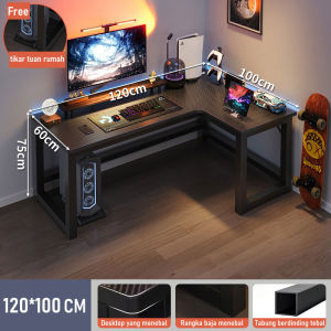 KUCA Meja Gaming Karbon Serat Meja Gaming Meja Komputer Meja Komputer Minimalis Meja Belajar Meja Laptop