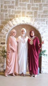 Dalela Beaded Embroidery Drapped Caftan + FREE LONG SLEEVES INNER DRESS
