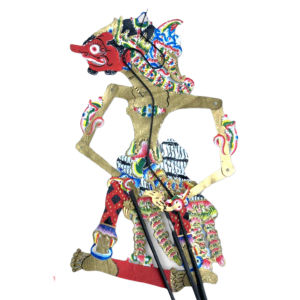 Wayang buris Rowo - wayang kulit lembu - wayang kulit asli - wayang ukuran 30cm