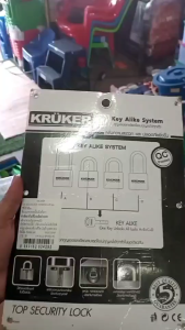 KRUKER กู้เลือดบบ KEY ALIKE 4x50 mm. ระบบลูกปืน พร้อมลูกกู้เลือด4ดอก