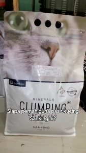 SANKING MINERAL CLUMPING CAT LITTER (7L/10L/20L) pasir kucing bentonite high absorption strong