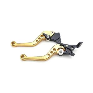 Hot 2Pcs Universal CNC Alloy Motorcycle Brake Handle Adjustable Adjustable Front Rear Disc Brakes Double Disc Brake Handle Lever