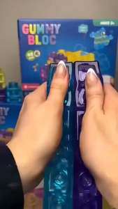 Jelly Building Blocks TPE Soft Squishy Stacking Toy DIY Creative Sensory Kids Gift Mainan Edukasi 软胶积木