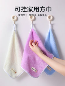 Cute Hand Towel Hanging Absorbent Lint-Free Small Square Towel For Home Kitchen Rag Quick-Drying Wipe Towel Kids Towel
