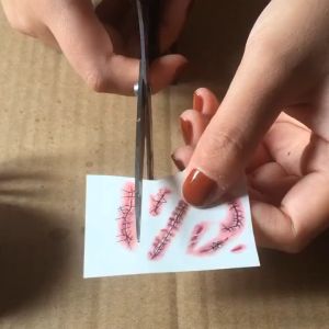 Sticker Tattoo รอยกัด รอยแผล ซอมบี้ Halloween Costume ร้านไทย