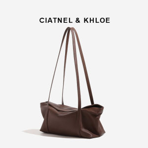 CIATNEL&KHLOE 2025 New Womens Bag Plant Tanned Genuine Leather Underarm Bag Large Capacity Single Shoulder Commuter Bag