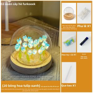 Đèn Ngủ Hoa Tulip DIY Sáng Tạo