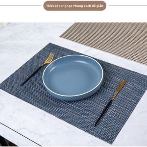 Bàn Ăn Phong Cách Nhật Bản Chống Nóng Hình Chữ Nhật Bàn Ăn Chống Thấm Nước Bàn Ăn Chống Trượt Chất Liệu Nhựa Thiết Kế Cung Đình