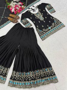 ( PRE- ORDER) EID SPECIAL COLLECTION KURTI TOP AND PALAZO(ETA: 10 DAYS)