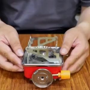 Bếp Gas Mini Du Lịch Gấp Gọn 2800W – Bếp Ga Cắm Trại Picnic Nhỏ Gọn Có Nút Đánh Lửa
